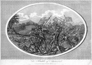 The Battle of Agincourt, 1415, 1792 by Unbekannt