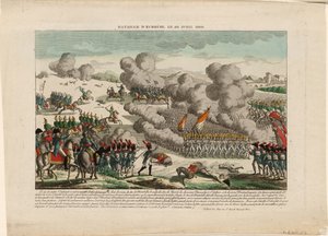 The Battle of Eggmühl on 22 April 1809 by Unbekannt