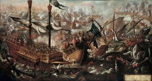 The Battle of Lepanto by Unbekannt