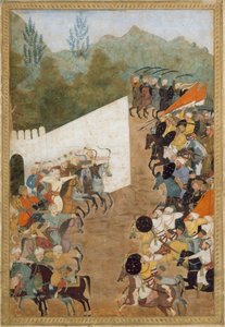The Battle of Shahbarghan, Folio from a Padshahnama Chronicle of the Emperor by Unbekannt