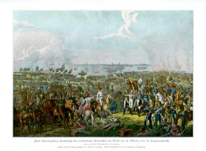 The Battle of the Nations at Leipzig, Germany, 18 October 1813 by Unbekannt