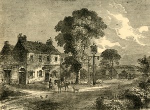 The Bell Inn, Kilburn, 1750 by Unbekannt