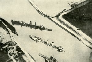 The Blocking of Zeebrugge Harbour by Unbekannt