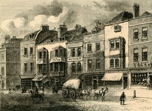 The Borough, High Street, in 1825