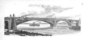 The Bridge Across the Mississippi at St. Louis by Unbekannt