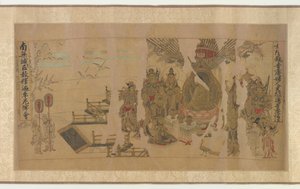The Buddha Addressing Yamaraja at Kusinagara by Unbekannt