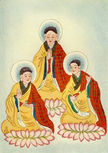 The Buddhist Triad, 1922 by Unbekannt