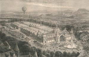 The Building For The International Industrial Exhibition at Edinburgh by Unbekannt