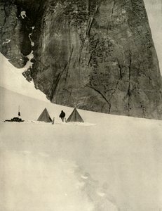 The Camp Under the Granite Pillar, Half a Mile from the Lower Glacier Depot by Unbekannt