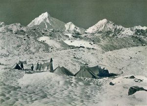 The Camp Below Jongsong La by Unbekannt