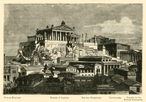 The Capitol, from Mount Palatine (Restoration), 1890 by Unbekannt