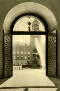 The Carillon Tower and Residence Fountain, Salzburg, Austria, c1935