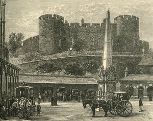 The Castle, from the Railway Station, 1898 by Unbekannt