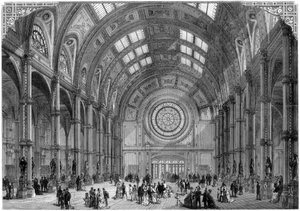 The Central Hall, Alexandra Palace, London, 1875 by Unbekannt