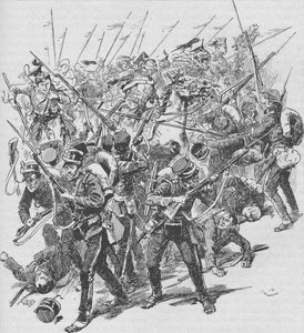 The Charge of the Austrian Lancers by Unbekannt
