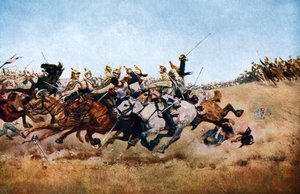 The Charge of the Cuirassiers at Rezonville, 1870 by Unbekannt