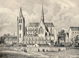 The Church and Part of the Abbey of St Victor by Unbekannt