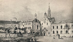 The Church and the Convent of the Petits Augustins by Unbekannt