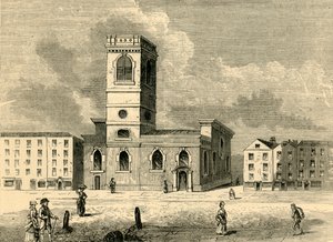 The Church of Allhallows the Great in 1784, c1872 by Unbekannt