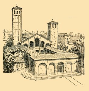 The Church of St. Ambrose at Milan, c1930 by Unbekannt