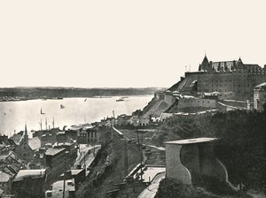 The Citadelle and the St Lawrence River, Quebec, Canada