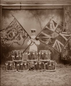 The Colours of the 1st Royal Munster Fusiliers, Rangoon, Burma by Unbekannt