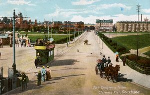 The Common from Clarence Pier, Southsea, Hampshire, c1904