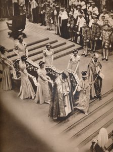 The Coronation Ceremony in the Abbey: The Queen