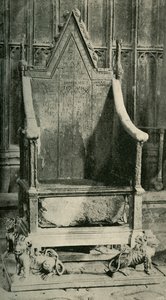 The Coronation Chair, Containing the Ancient Stone by Unbekannt