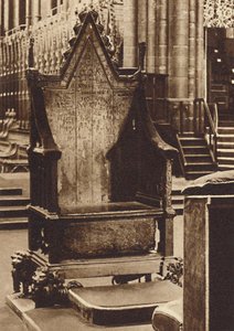 The Coronation Chair and the Stone of Scone, 1937 by Unbekannt