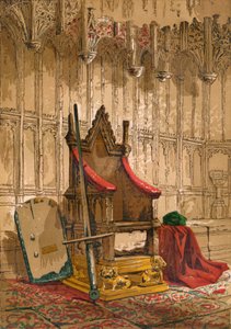 The Coronation Chair by Unbekannt