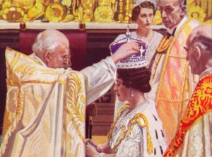 The Coronation of Queen Elizabeth by Unbekannt