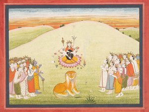 The Creation of Durga: Page from a Dispersed Markandeya Purana