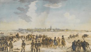 The Crossing of the Rhine near Düsseldorf by the Russian Army, 13 January 1814 by Unbekannt