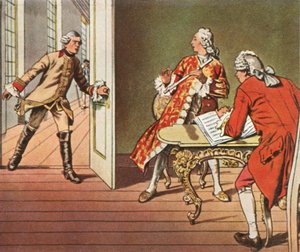 The Crown Prince and His Music Teacher are Interrupted During a Flute Lesson