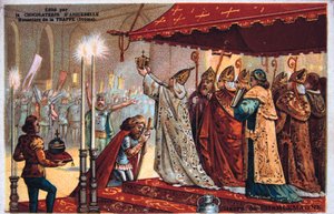 The Crowning of Charlemagne, 800 AD by Unbekannt
