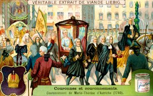 The Crowning of Maria Theresa of Austria in 1740 by Unbekannt