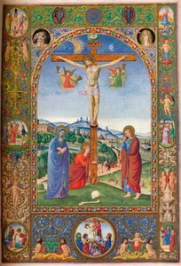 The Crucifixion: with Virgin, Mary Magdalene & St John, c1500, 1937 by Unbekannt