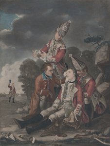 The Death of General Wolfe at Quebec, September 1759 by Unbekannt