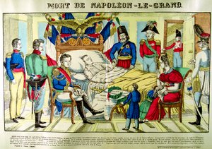 The Death of Napoleon the Great, 5 May 1821 by Unbekannt
