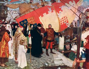 The Departure of John and Sebastian Cabot on their First Voyage of Discovery in 1497