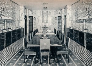 The Dining Room of the Stoclet Palace, Brussels, Belgium