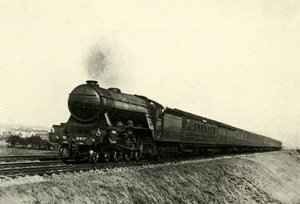The Down Flying Scotsman Passing Reston, c1930