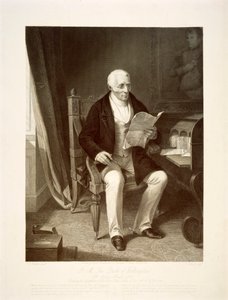 The Duke of Wellington reading despatches at his home of Apsley House, London by Unbekannt