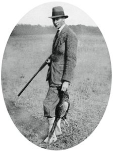 The Duke of York at a shooting party in 1922, 1937 by Unbekannt