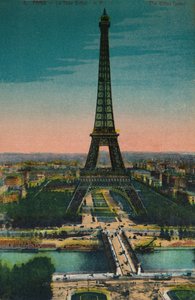 The Eiffel Tower, Paris, c1920 by Unbekannt