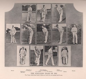 The England cricket team of 1912 by Unbekannt