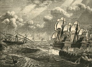 The English Fleet Before Cadiz, 1596