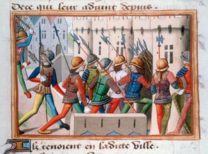 The English being chased out of Paris, April 1436