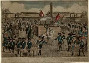 The Execution of Marie Antoinette on the Place de la Revolution on October 16, 1793 by Unbekannt